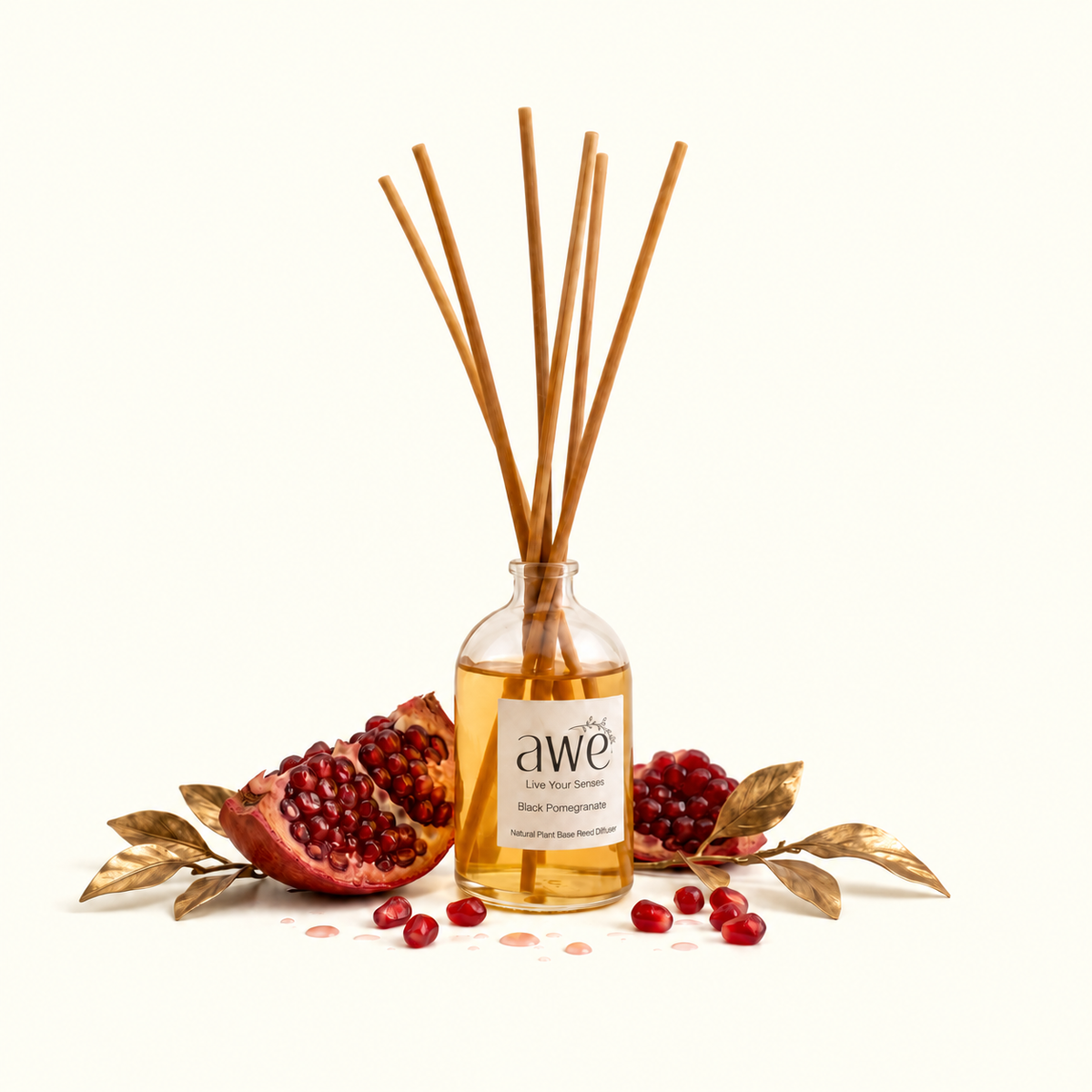 Black Pomegranate Apothecary Reed Diffuser