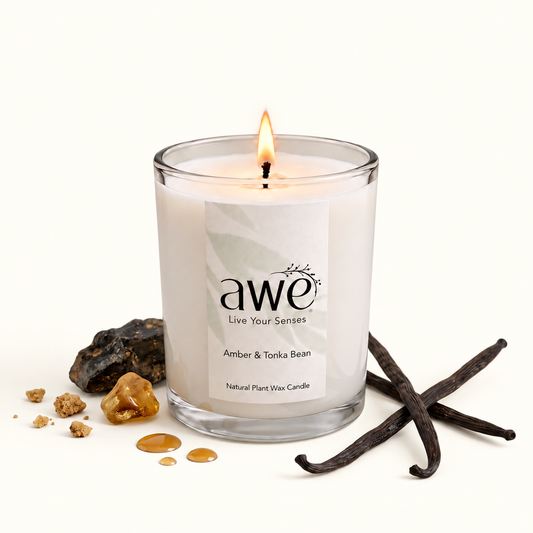 Amber & Tonka Bean Scented Candle